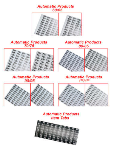 Automatic Products (AP) Vending Machine price selection Tab Sheets    You Select