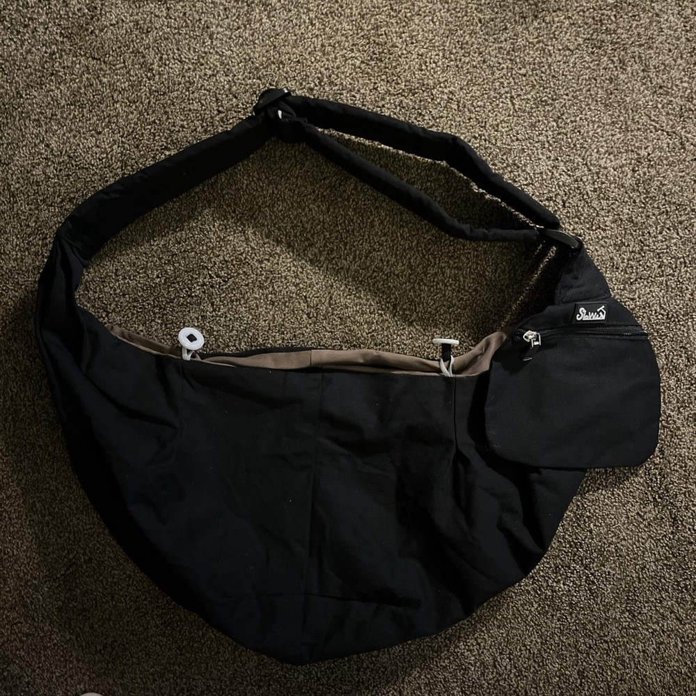Slowton Dog Carrier Sling Thick Padded Adjustable Shoulder Strap Medium 6-12 lbs