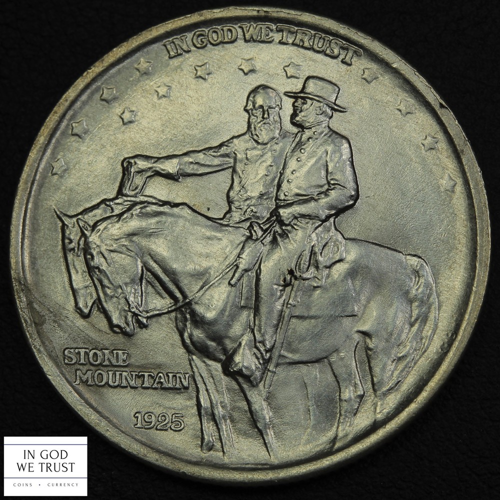 1925 Stone Mountain Commemorative Silver Half Dollar 50C (MS UNC)