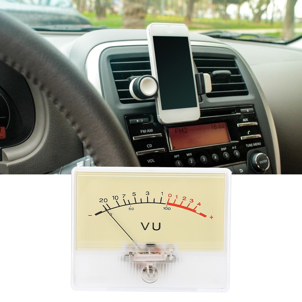 T‑90 DB Amplifier Level VU Meter Header Meter With Light Bulb Audio