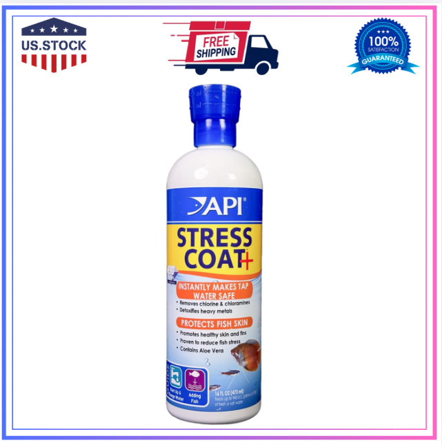 API STRESS COAT Aquarium Water Conditioner 16-Ounce Bottle??
