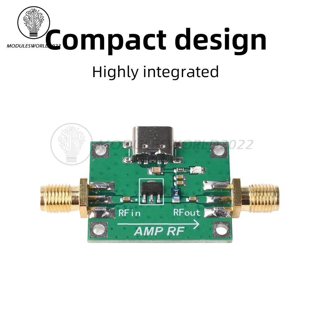 DC 5V SBB5089 Gain 20dB RF Module 5MHz~6GHz RF Power Amplifier Front-end module