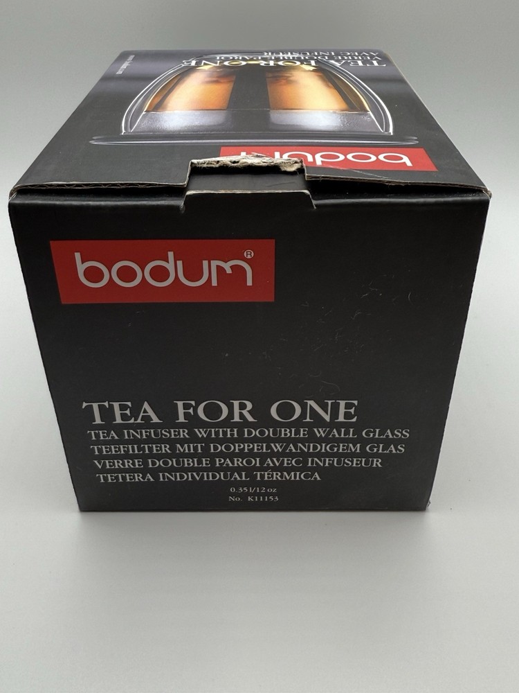 Bodum Tea For One Tea Infuser Double Wall Glass