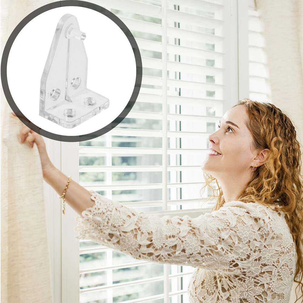 20 Pcs Blind Hold Down Bracket Door Blinds Bottom Bracket Bottom Shutter Hooks