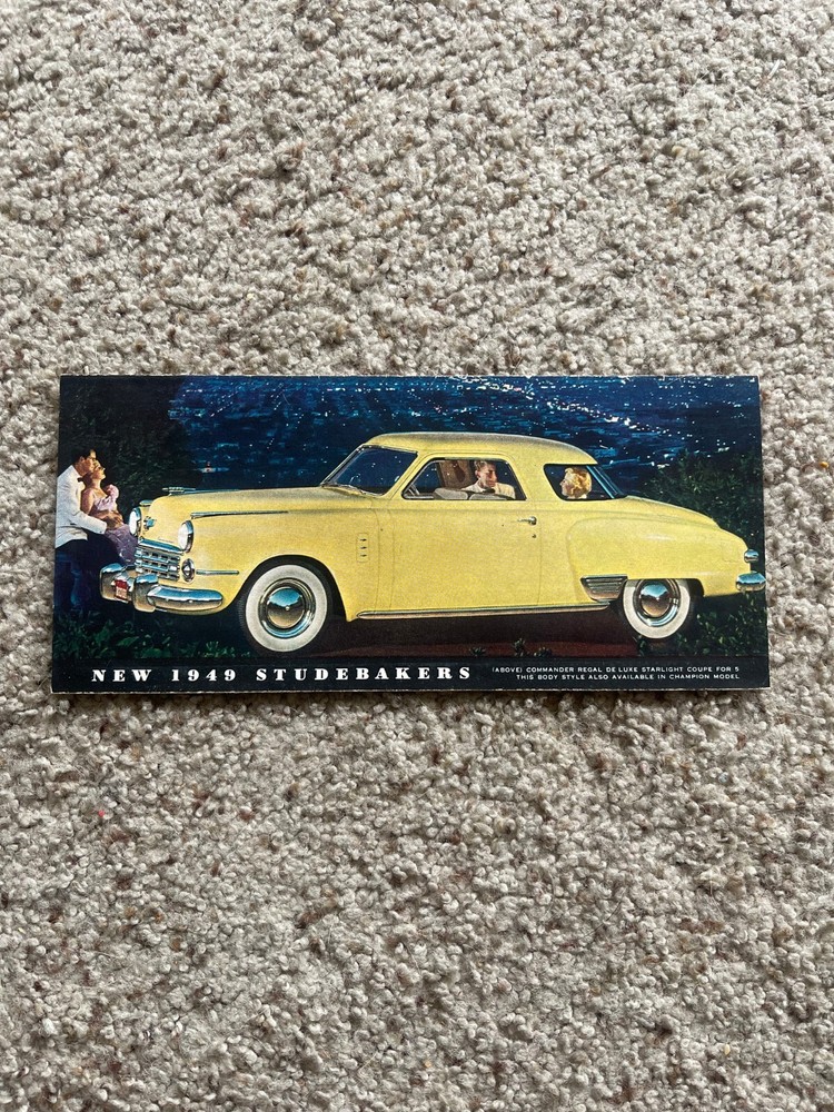 1949 Studebaker car original sales literature.