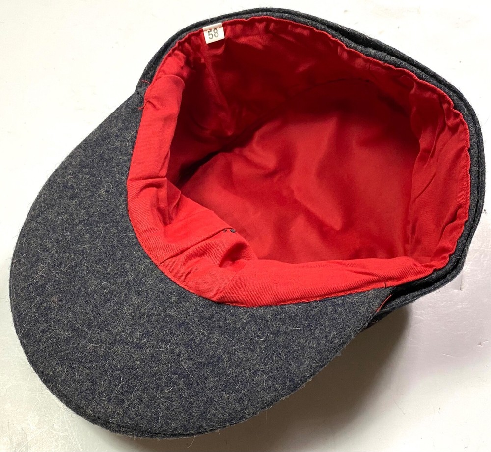 WWII GERMAN LUFTWAFFE BLUE WOOL M43 COMBAT FIELD CAP-XLARGE