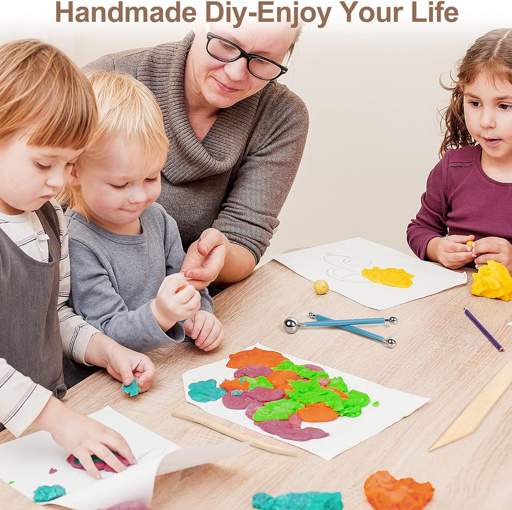 Clay Tools,12Pcs Pottery Clay Sculpting Tool Set