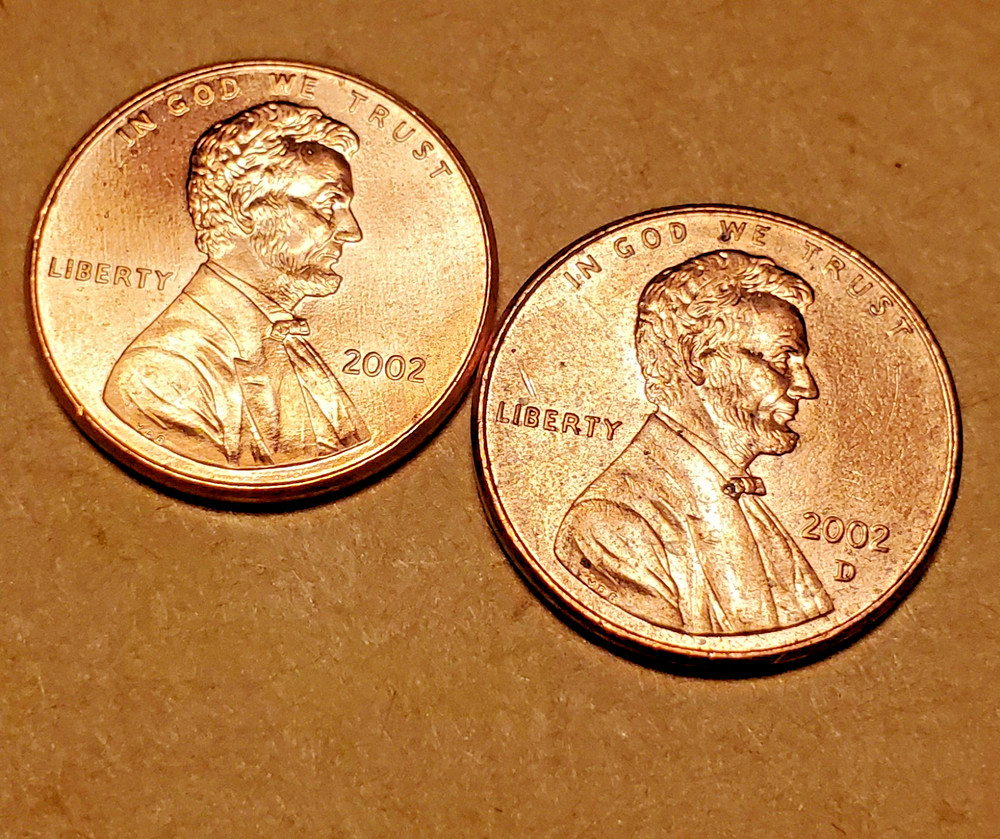 2002 P 2002 D  Lincoln CENT Penny - Uncirculated