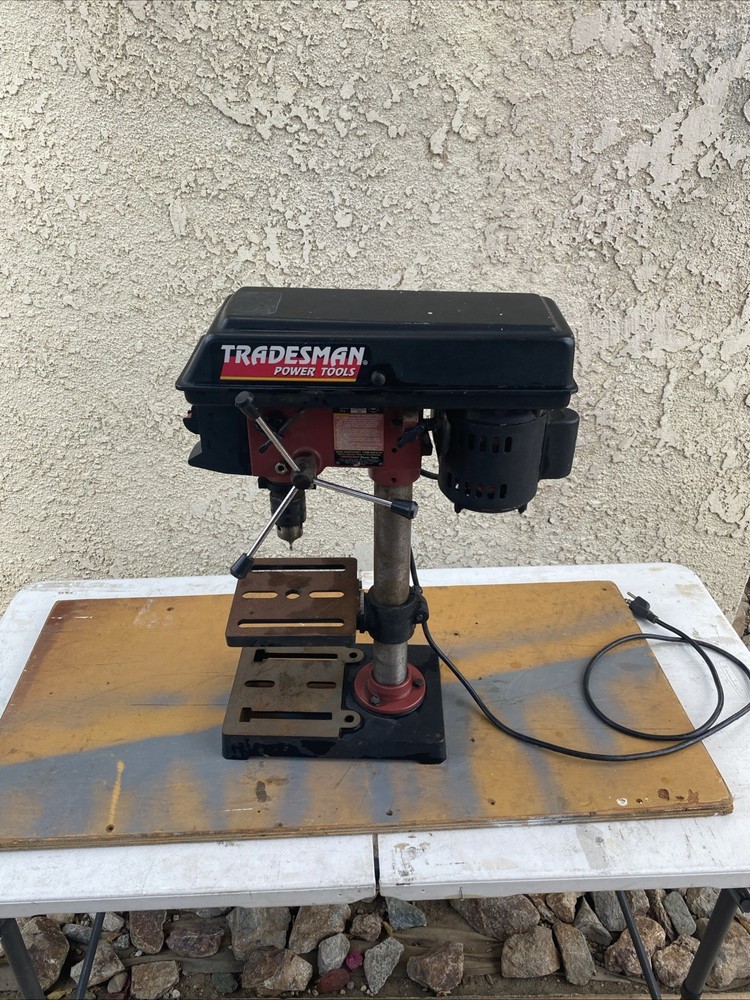 Tradesman 8 Inch Benchtop Drill Press 5 Speed Variable Workbench 8055S 1/4 HP