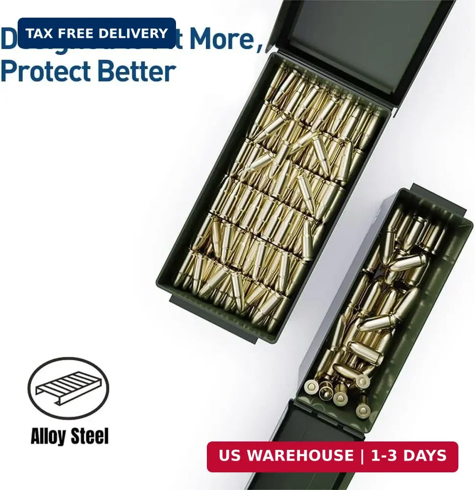 HARDROCK Metal Ammo Can, Ammo Box