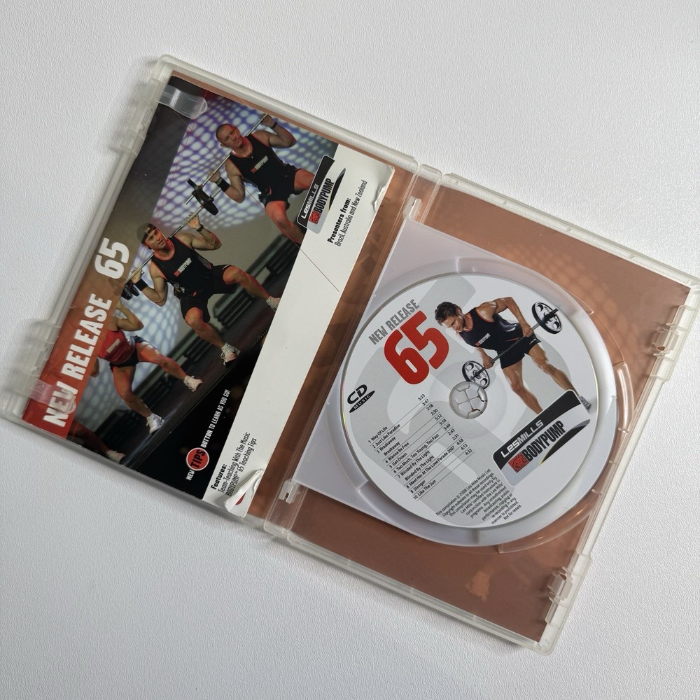 Les Mills Body Pump 65 Instructor Release Kit DVD CD Case Choreo Notes Complete