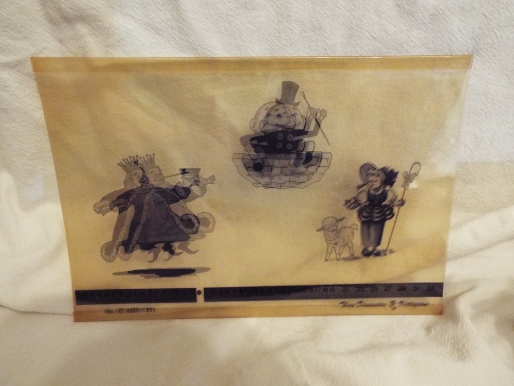 Vintage Variable Vectogram Mother Goose Stereo Optical Visual Acuity