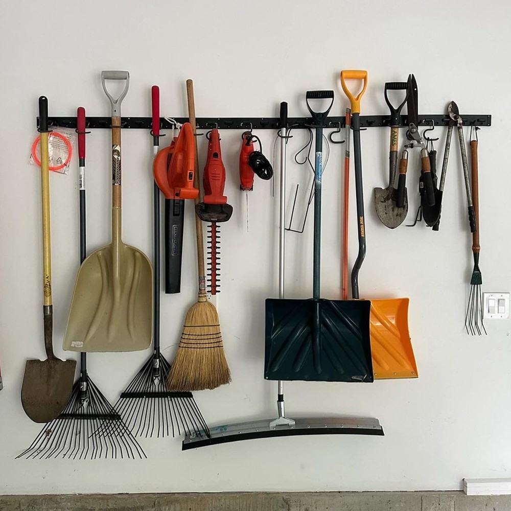 WellMade 64'' Adjustable Garden Tool Organizer, Garage Storage System with Ho...