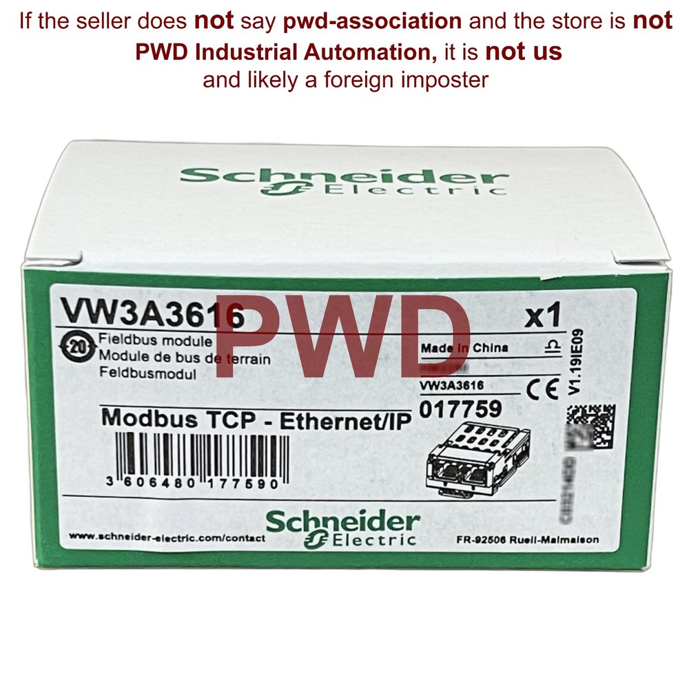 NIB Schneider Electric VW3A3616 Modbus TCP - Ethernet/IP Communication Module