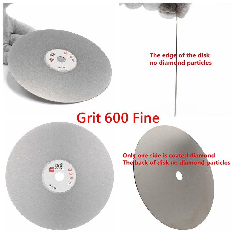 4Pcs 6" inch Grit 60-3000 Diamond Grinding Discs Set Flat Lap Disk lapping Wheel
