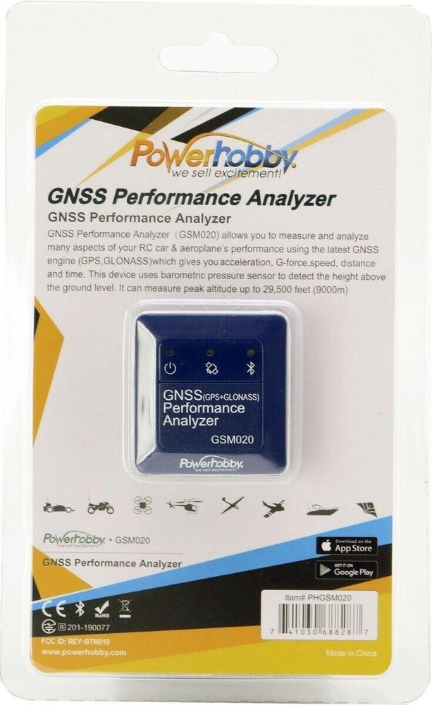 Powerhobby GPS + GLONASS Performance Analyzer GSM020 SPEED METER