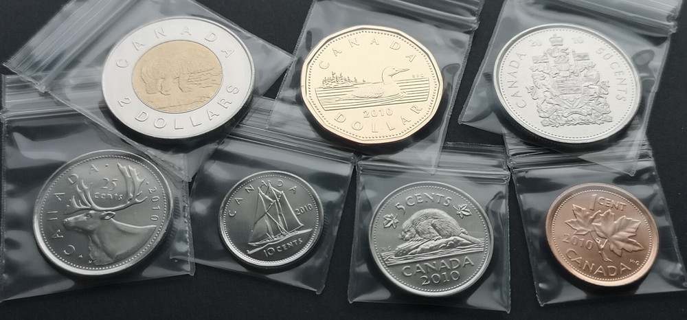*** CANADA  2010  UNCIRCULATED  COINS  SET ***