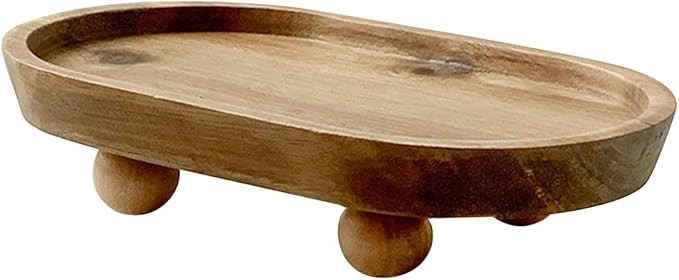 Small Wooden Riser Pedestal for Display Tray for Entry Table Farmhouse Kitchen