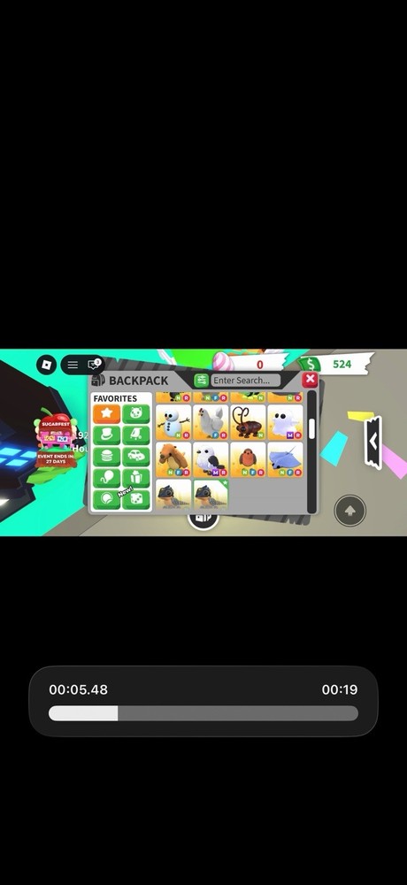 Adopt Me! Backpack Pets & Virtual In-Game Items Collection Game Item Asset