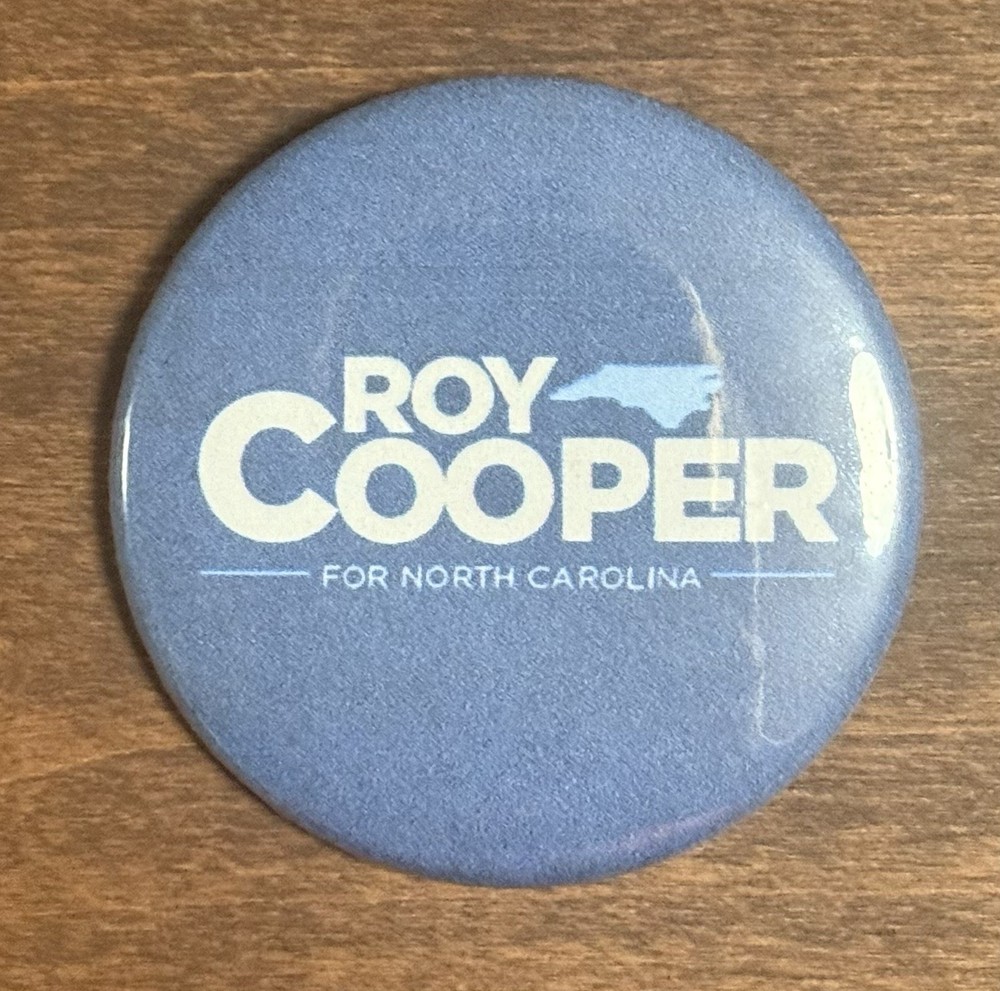 Roy Cooper For Senate Button. 2.25in
