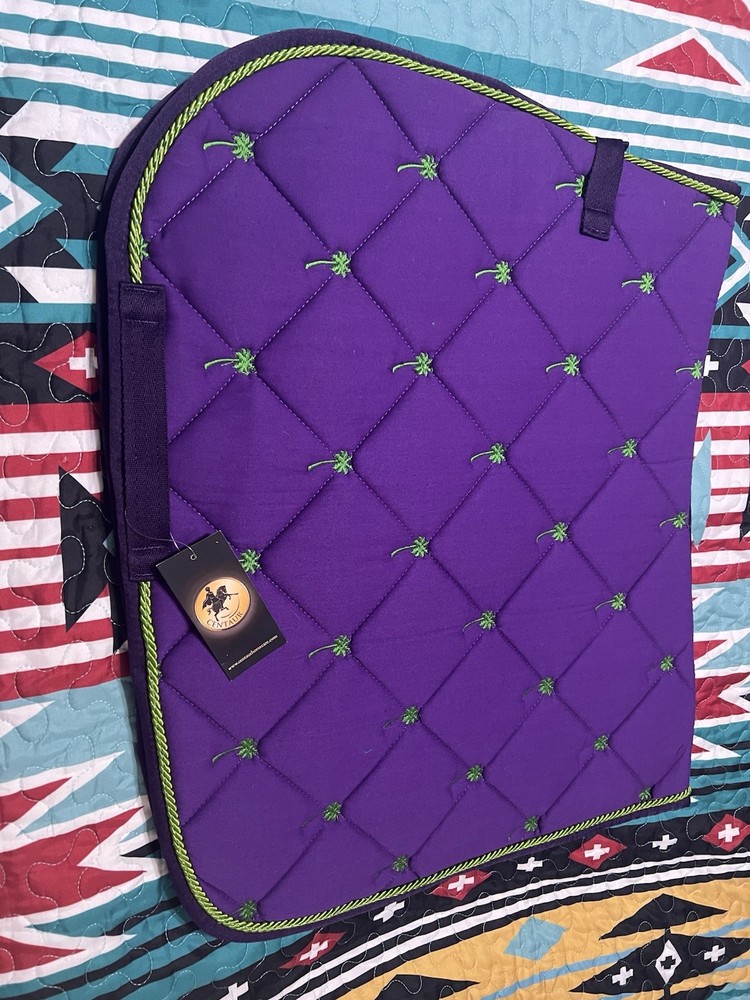Centaur Saddle Pad Purple Lime