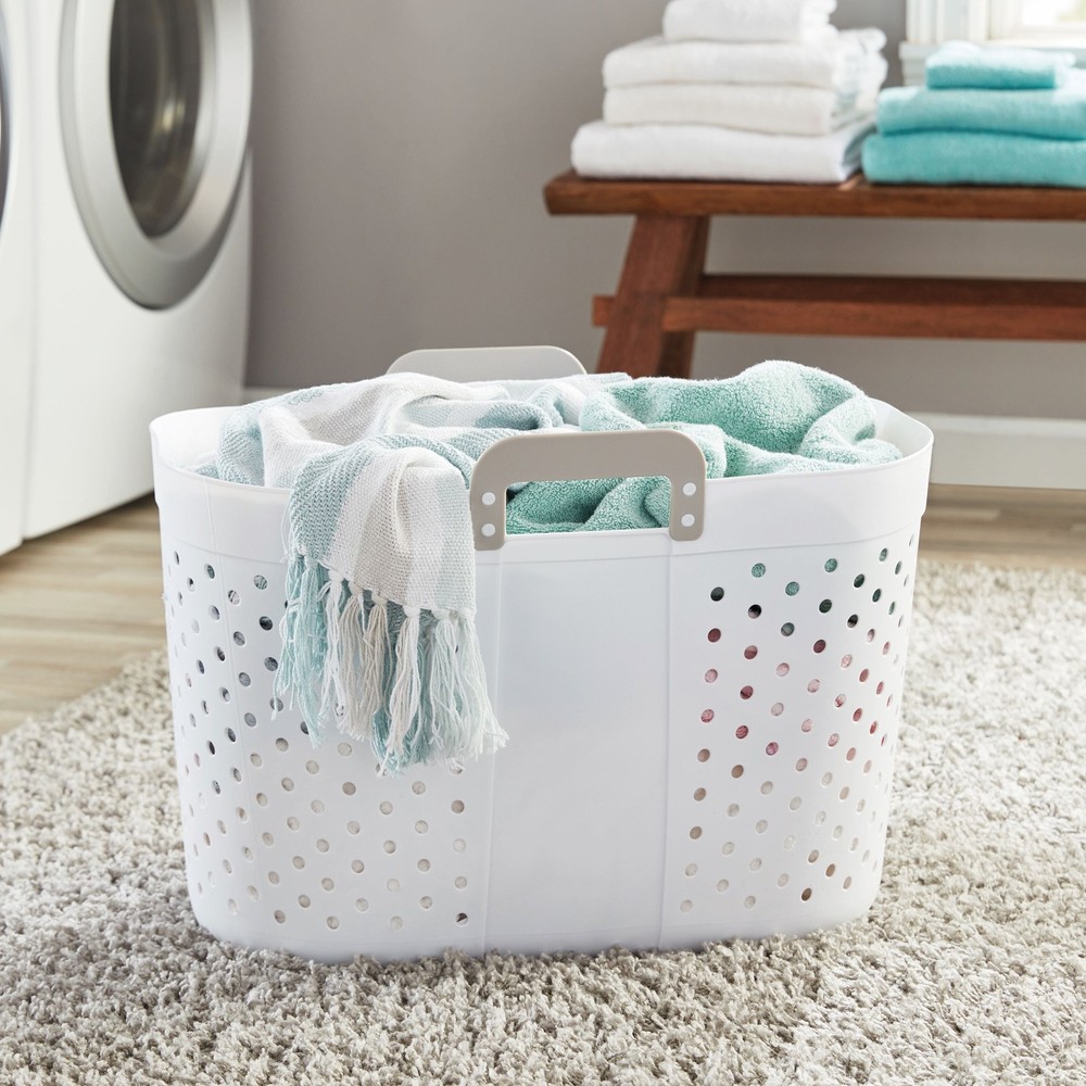 Oval Flex Decorative Basket White Adult