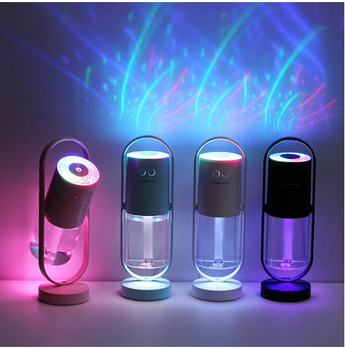 Magic Shadow USB Air Humidifier with Projection Night Lights –Color(Blue)