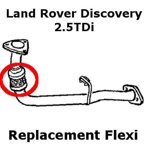 Land Rover Discovery 2.5TDi 1998-02 DIY OE Flex Flexi Replacement Front Pipe