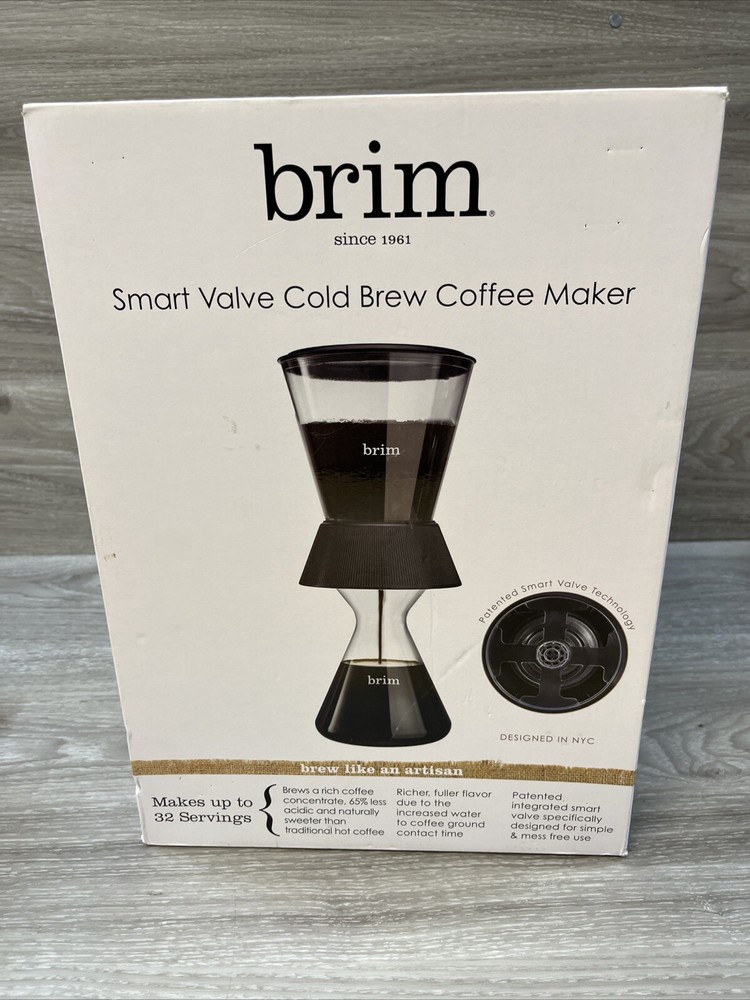 Brim Smart Valve Cold Brew Coffee Maker NEW