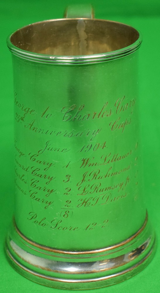 Silver 1904 Engraved Polo Mug