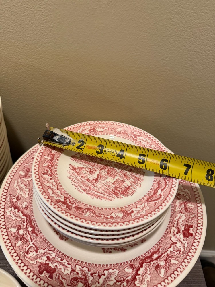 44 PIECE Pink Memory Lane China Set