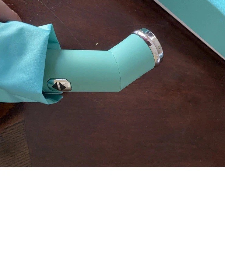 Tiffany & Co 40" Automatic Umbrella with Long Wooden Handle