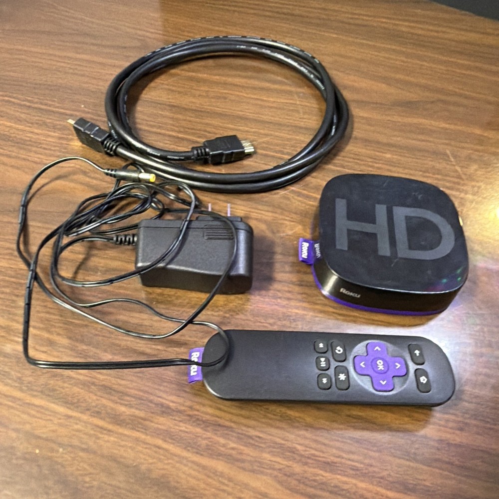 Roku 2500X, HD & Power Adapter & Remote Control