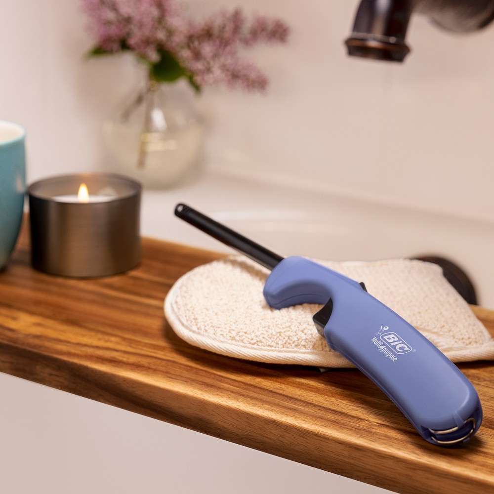 BIC Multi-purpose Candle Edition Lighter, Assorted Colors, 4-Pack