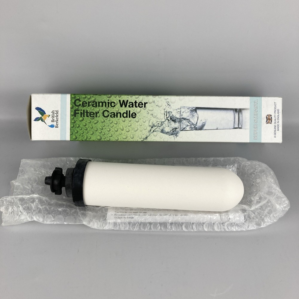 British Berkefeld Super Sterasyl Ceramic Water Filter Candle Gravity System