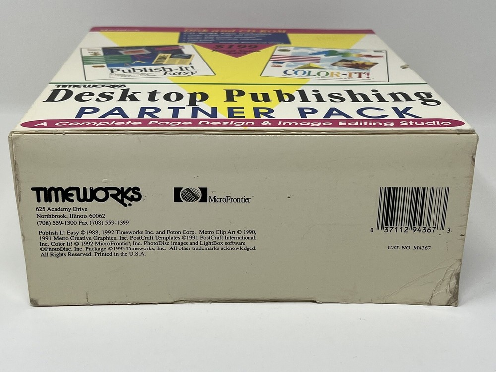 Timeworks Publish-It Color-It Desktop Publishing Bundle Pack for Apple Macintosh