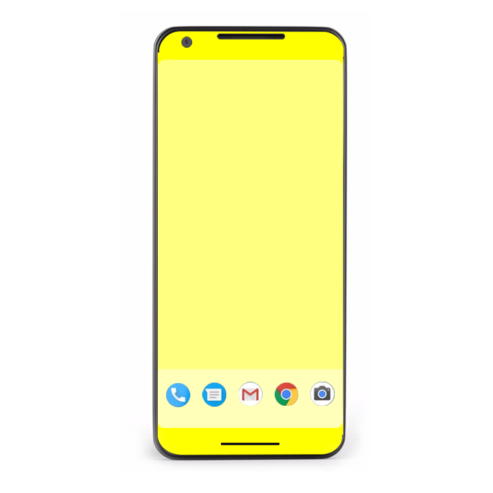 Google Pixel 2 Skins Decal Wrap Bright Yellow