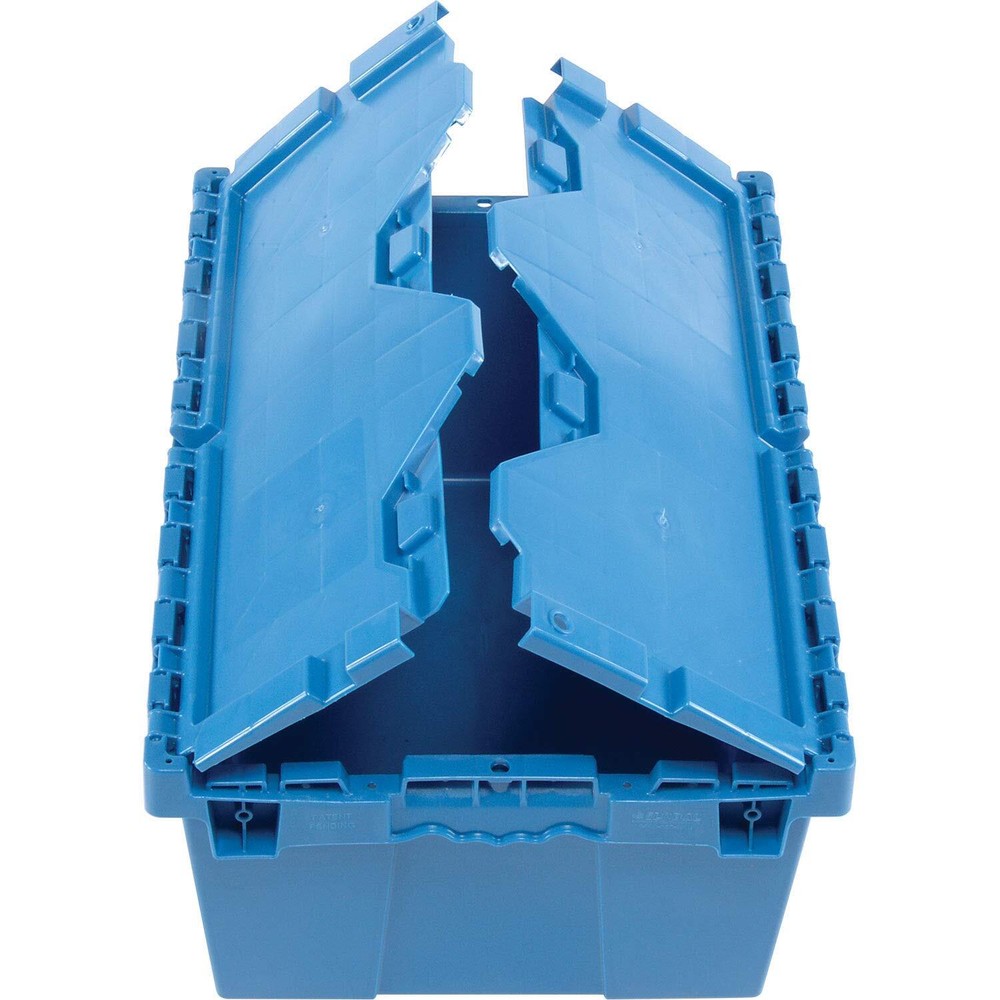 Distribution Container With Hinged Lid 21.9x15.3x9.7 Blue