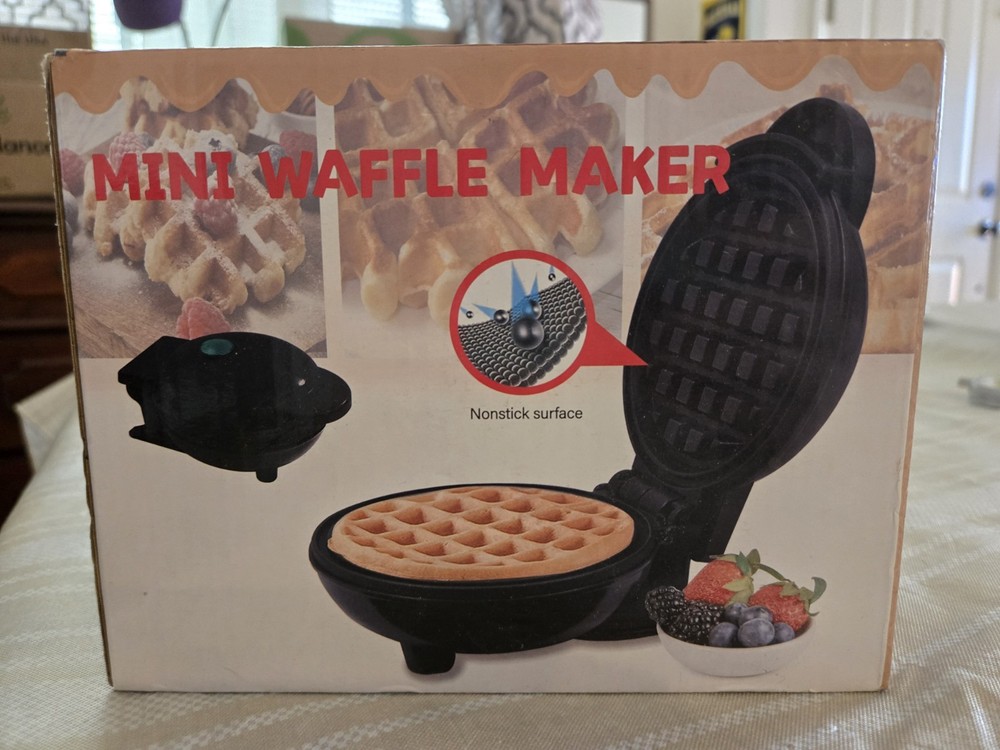 New In Box Mini Waffler Maker Non-Stick