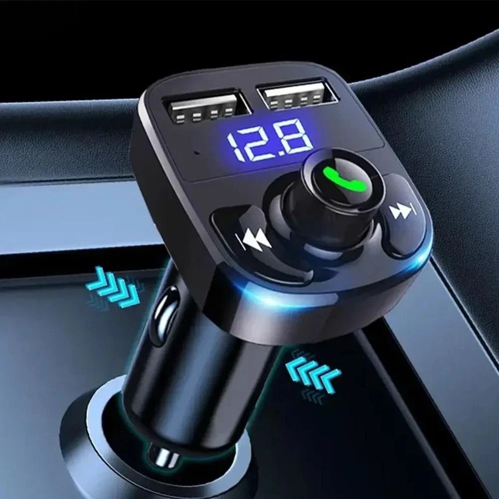 Wireless Bluetooth FM Transmitter & MP3 Player With Hands-Free Calling Radio USB