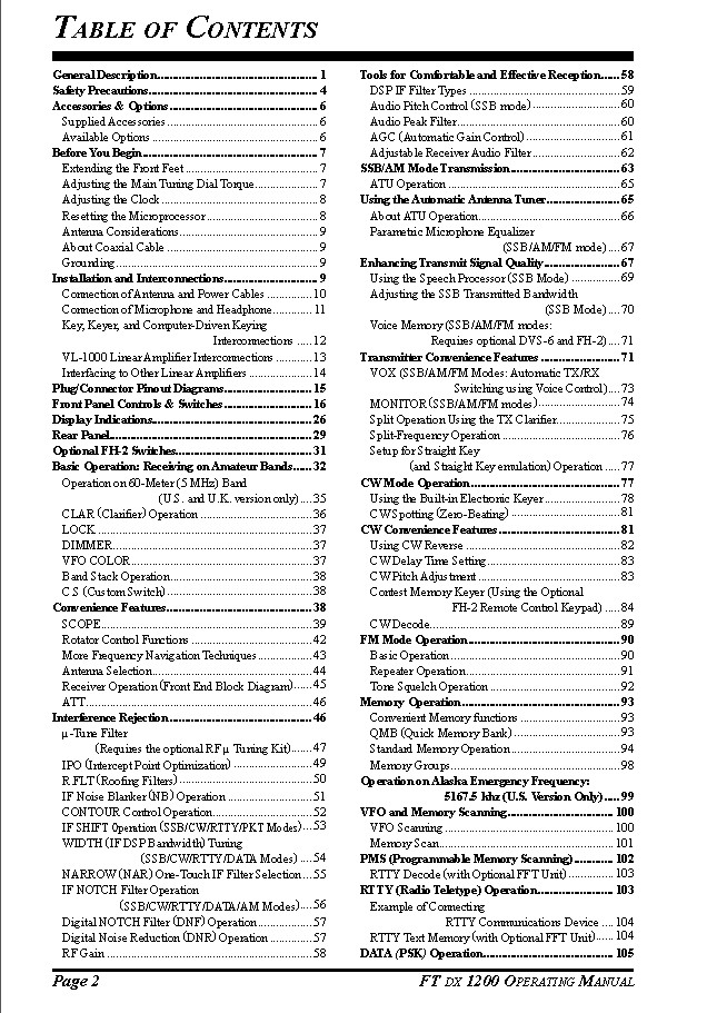 Yaesu FT dx 1200 Transceiver Instruction Manual Operating Guide Coil Bound