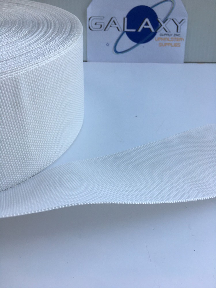 Upholstery Poly Webbing 3-1/2" Width X 10 Yard. SW171White (Small package )
