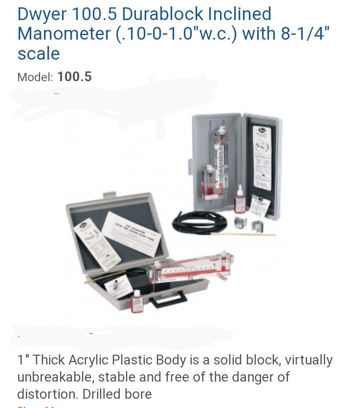 DWYER 100.5 Manometer