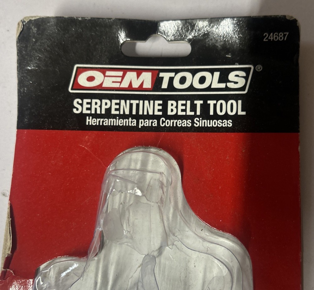 OEMTOOLS 24687 Serpentine Belt Tool Set, Includes 3/8 Drive Handle, 1/2 &...
