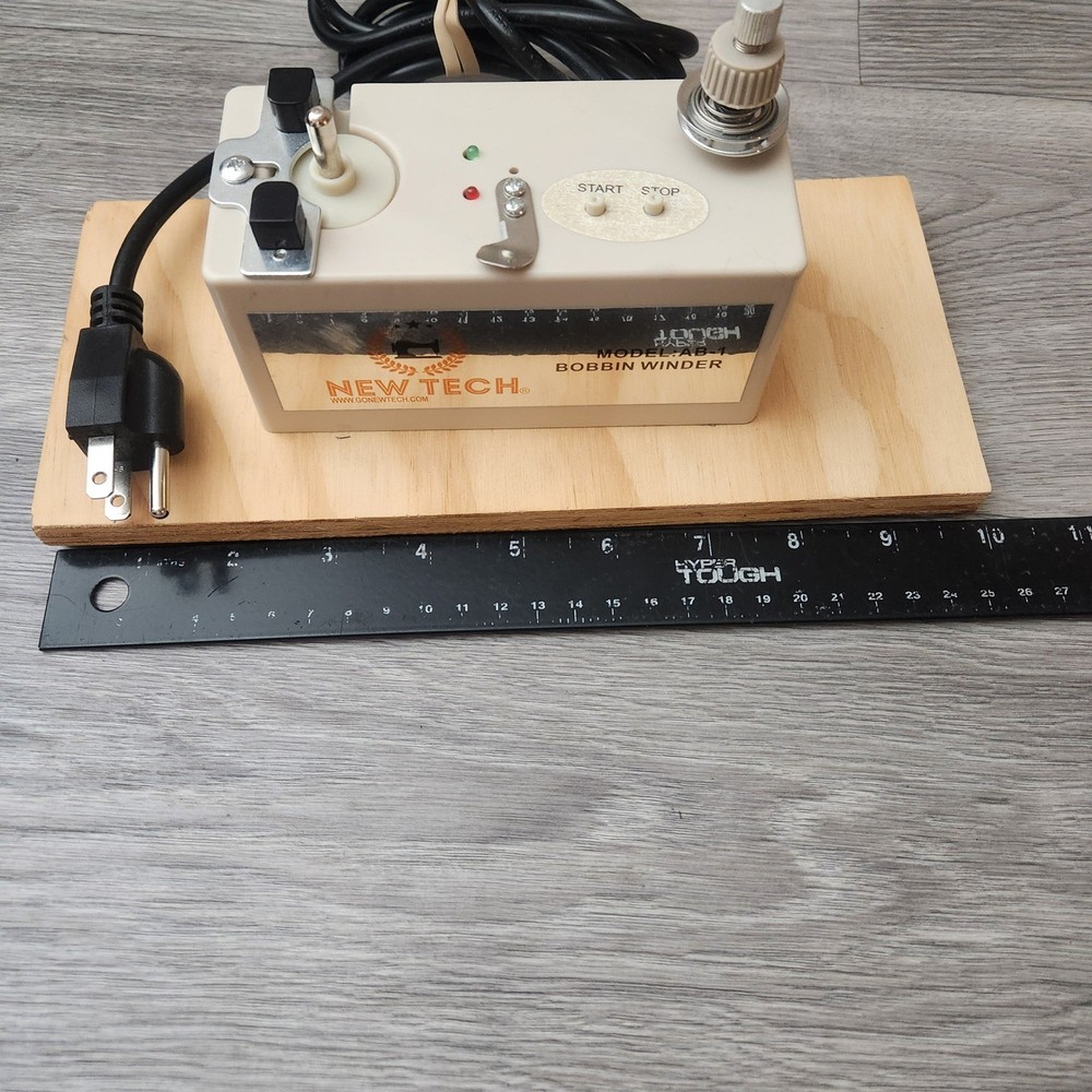 New Tech AB-1 Automatic Bobbin Winder Portable Sewing Machine Accessory White