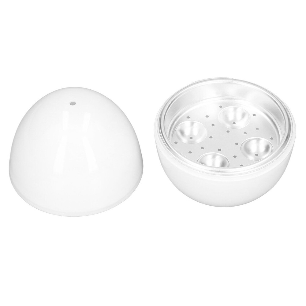 Hard Boiled Egg Cooker 4 Eggs Capacity Compact Design ABS Material Egg Shape