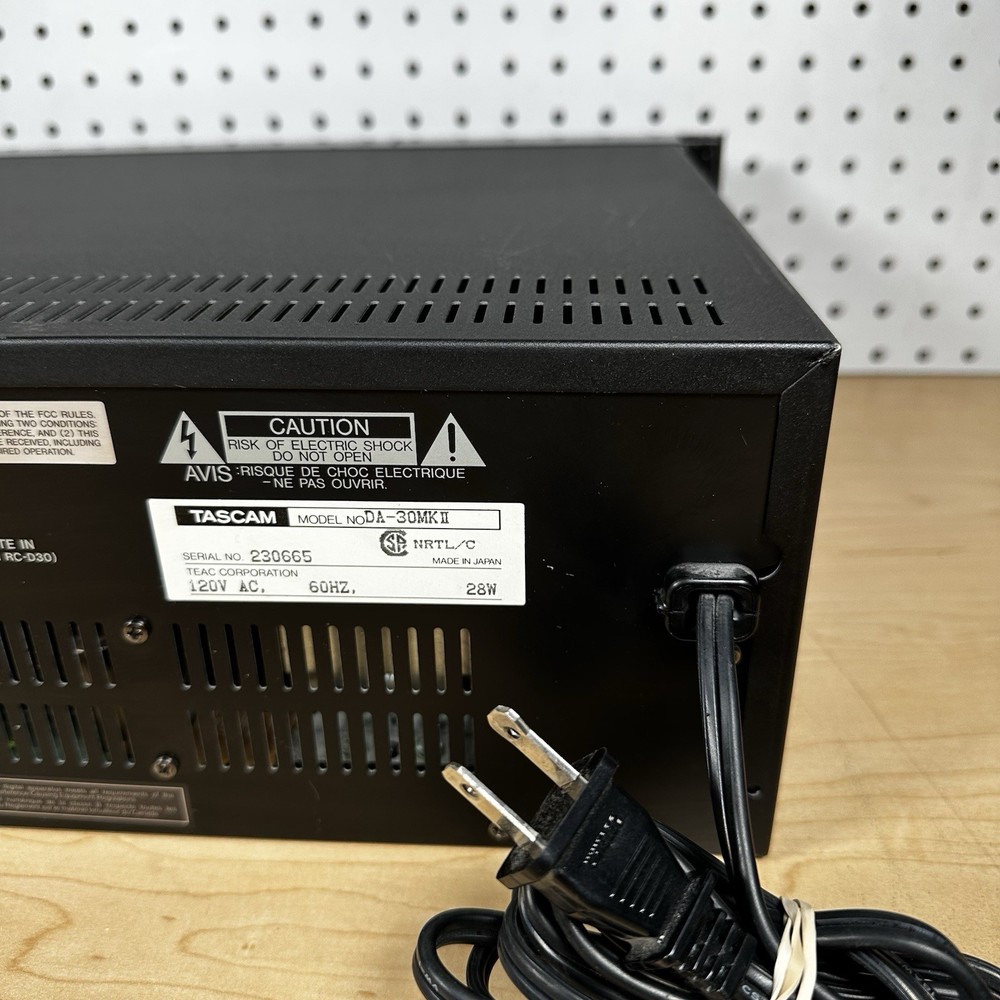 Tascam DA-30 MkII Professional DAT Deck Missing Data/Shuttle Knob ERROR 01 CODE