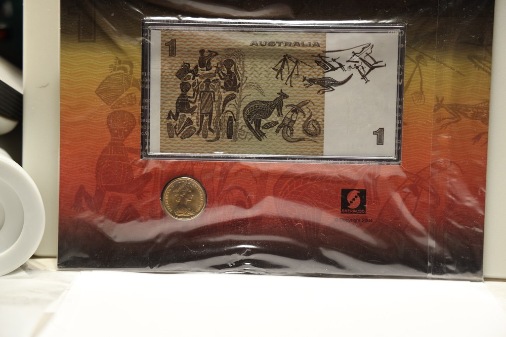 Australia One Dollar $1 First Coin Last Note Limited Edition Pack