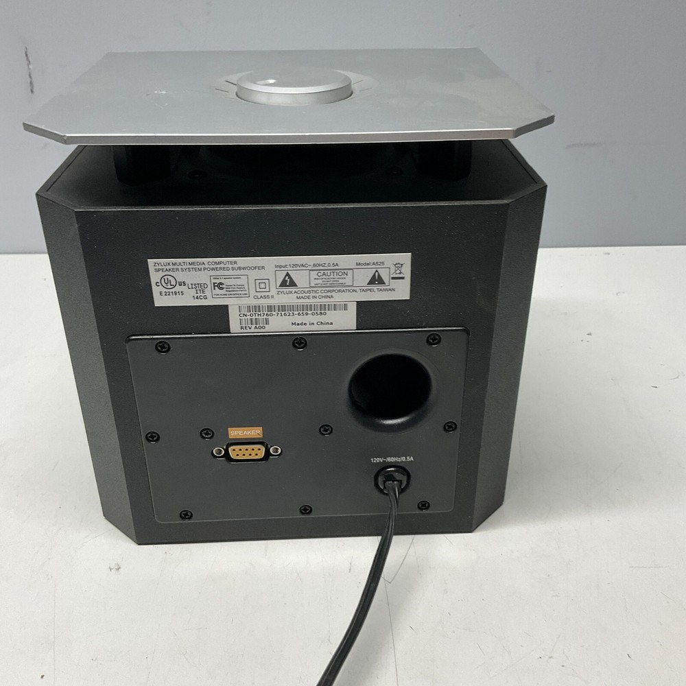 DELL Zylux Multimedia Computer Speaker System Powered Subwoofer Model A525