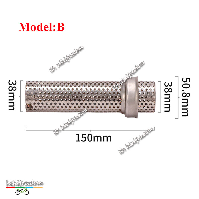 Universal Motorcycle 51MM Exhaust DB Killer Silencer Insert Pipe Baffle Muffler